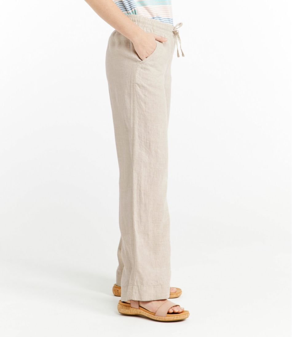 Women's Premium Washable Linen Pull-On Pants | L.L.Bean Classic
