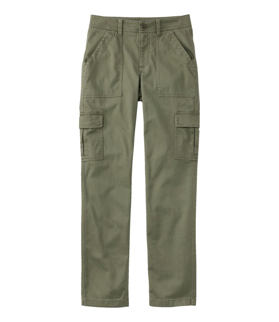 Women's Comfort Stretch Pants, Mid-Rise Straight-Leg Cargo | L.L.Bean Latest