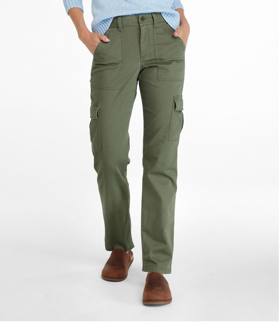Women's Comfort Stretch Pants, Mid-Rise Straight-Leg Cargo | L.L.Bean Latest