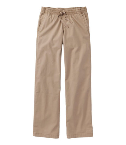 Lakewashed Pull-on Chinos, Mid-Rise Wide-Leg | L.L.Bean Classic