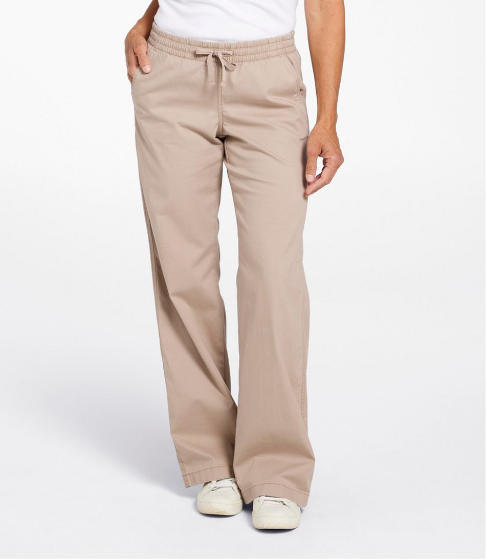 Lakewashed Pull-on Chinos, Mid-Rise Wide-Leg | L.L.Bean Classic