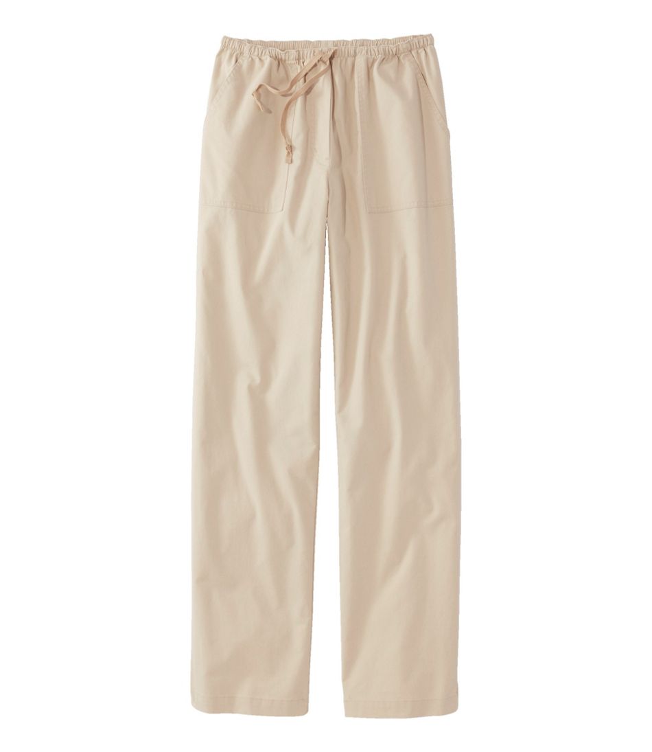 Women's Sunwashed Canvas Pants, High-Rise Straight-Leg | L.L.Bean Value
