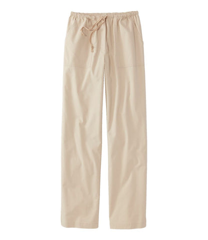 Women's Sunwashed Canvas Pants, High-Rise Straight-Leg | L.L.Bean Value