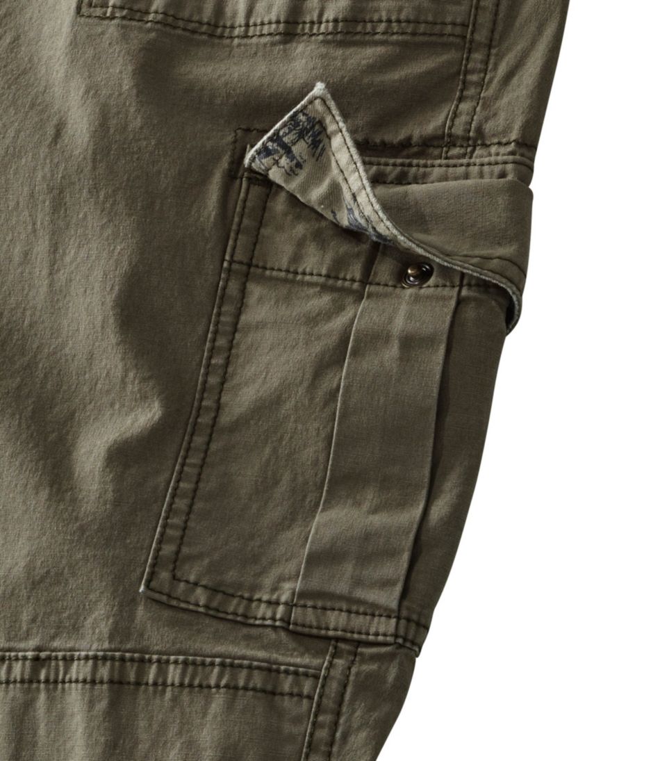 Women's Stretch Canvas Cargo Pants, Mid-Rise Straight-Leg | L.L.Bean Featured