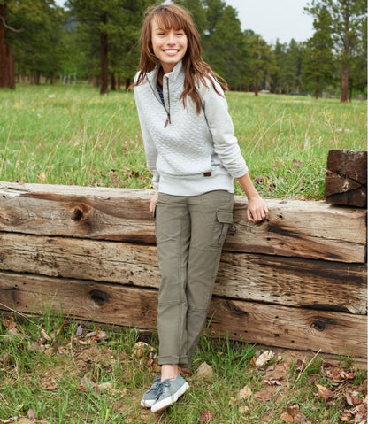 Women's Stretch Canvas Cargo Pants, Mid-Rise Straight-Leg | L.L.Bean Featured