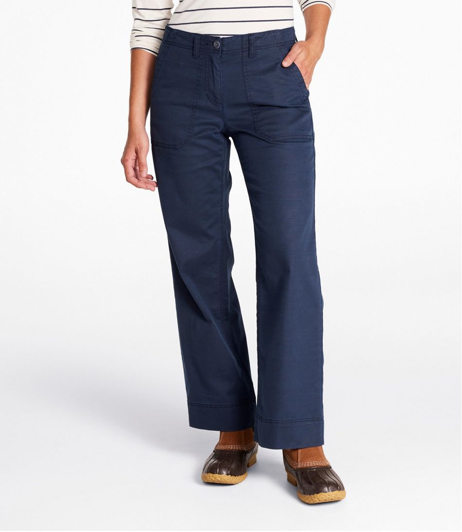 Women's Signature Utility Pants, Mid-Rise Wide-Leg Ankle-Length | L.L.Bean Popular