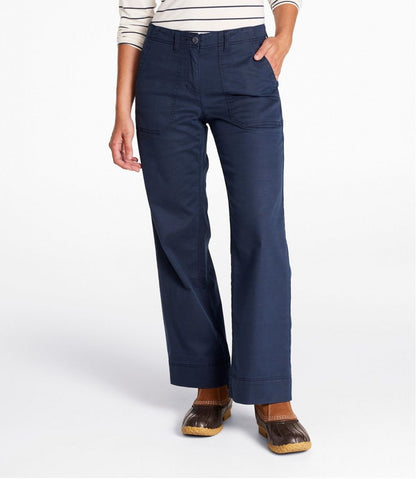 Women's Signature Utility Pants, Mid-Rise Wide-Leg Ankle-Length | L.L.Bean Popular