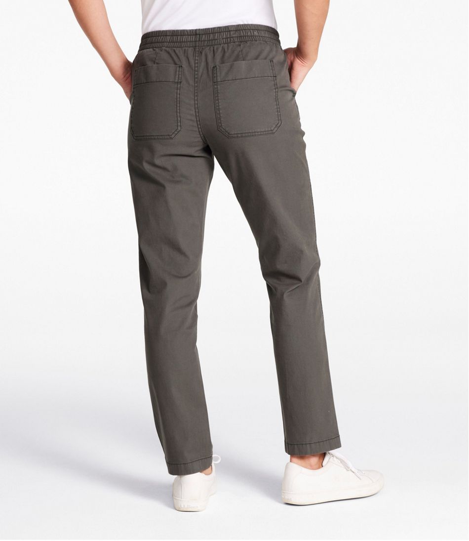 Women's Lakewashed Chino Pants, Mid-Rise Pull-On Ankle | L.L.Bean Exclusive