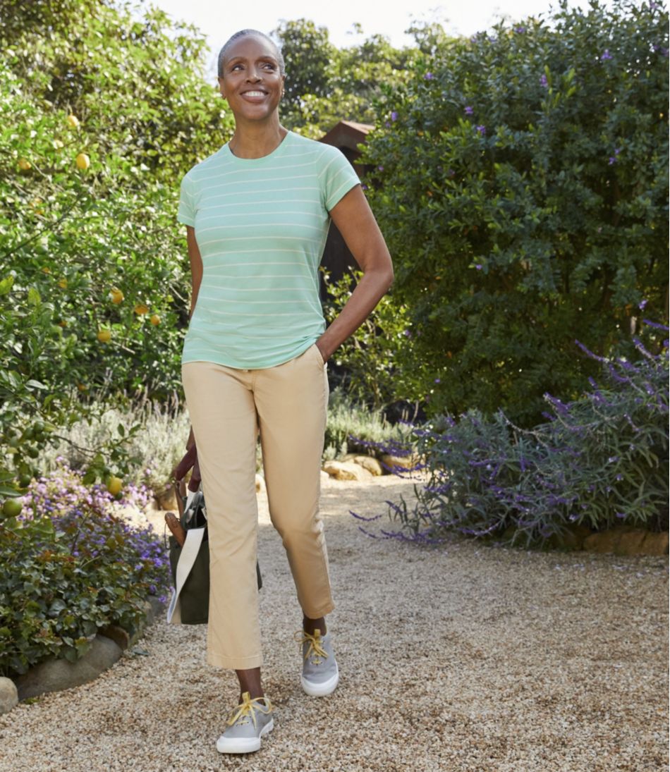 Women's Lakewashed Chino Pants, Mid-Rise Pull-On Ankle | L.L.Bean Exclusive