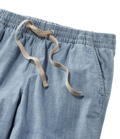 Women's Lakewashed Pull-On Chinos, Mid-Rise Chambray Ankle Pants | L.L.Bean Everyday