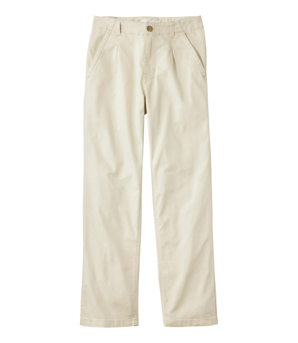 Women's Signature Easy-Cotton Pleated Chinos, Ankle | L.L.Bean Latest