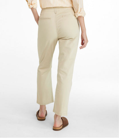 Women's Signature Easy-Cotton Pleated Chinos, Ankle | L.L.Bean Latest