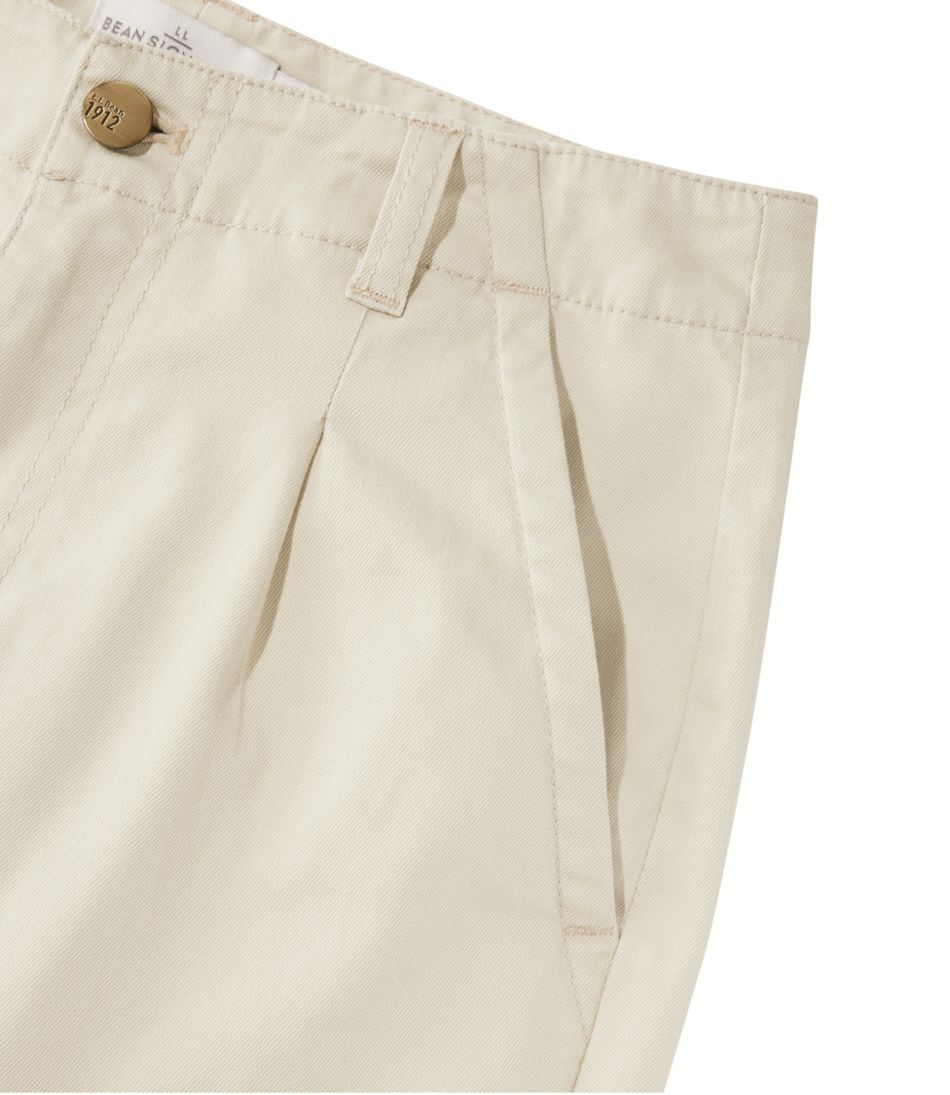 Women's Signature Easy-Cotton Pleated Chinos, Ankle | L.L.Bean Latest