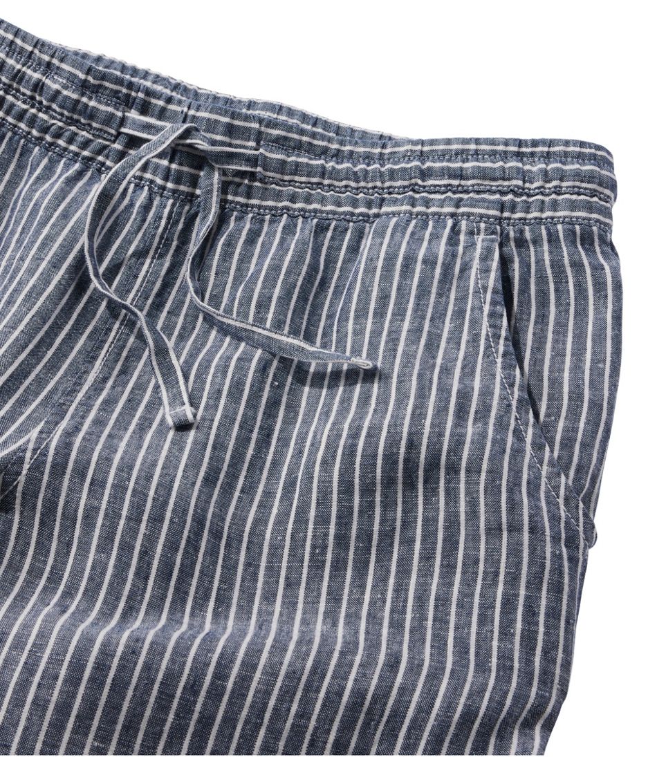 Women's Premium Washable Linen Pull-On Pants, Stripe | L.L.Bean Best Seller