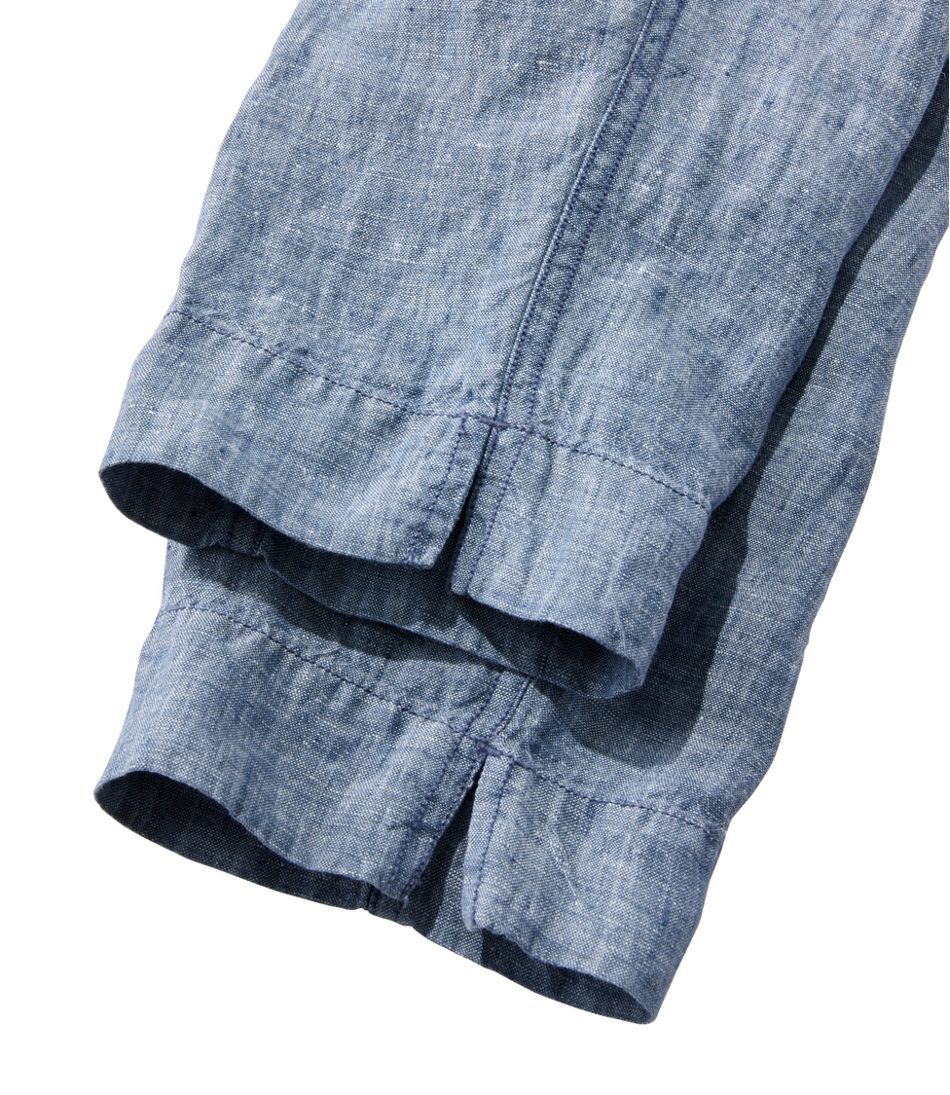 Women's Premium Linen Pull-On Ankle Pants, Mid-Rise Tapered-Leg | L.L.Bean Everyday