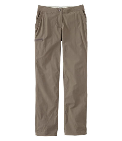 Women's Water-Repellent Comfort Trail Pants, Mid-Rise Straight-Leg | L.L.Bean Great Value