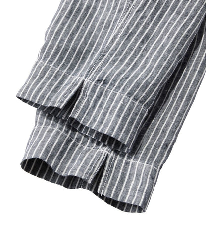 Women's Premium Linen Pull-On Ankle Pants, Mid-Rise Tapered-Leg Stripe | L.L.Bean Best Seller