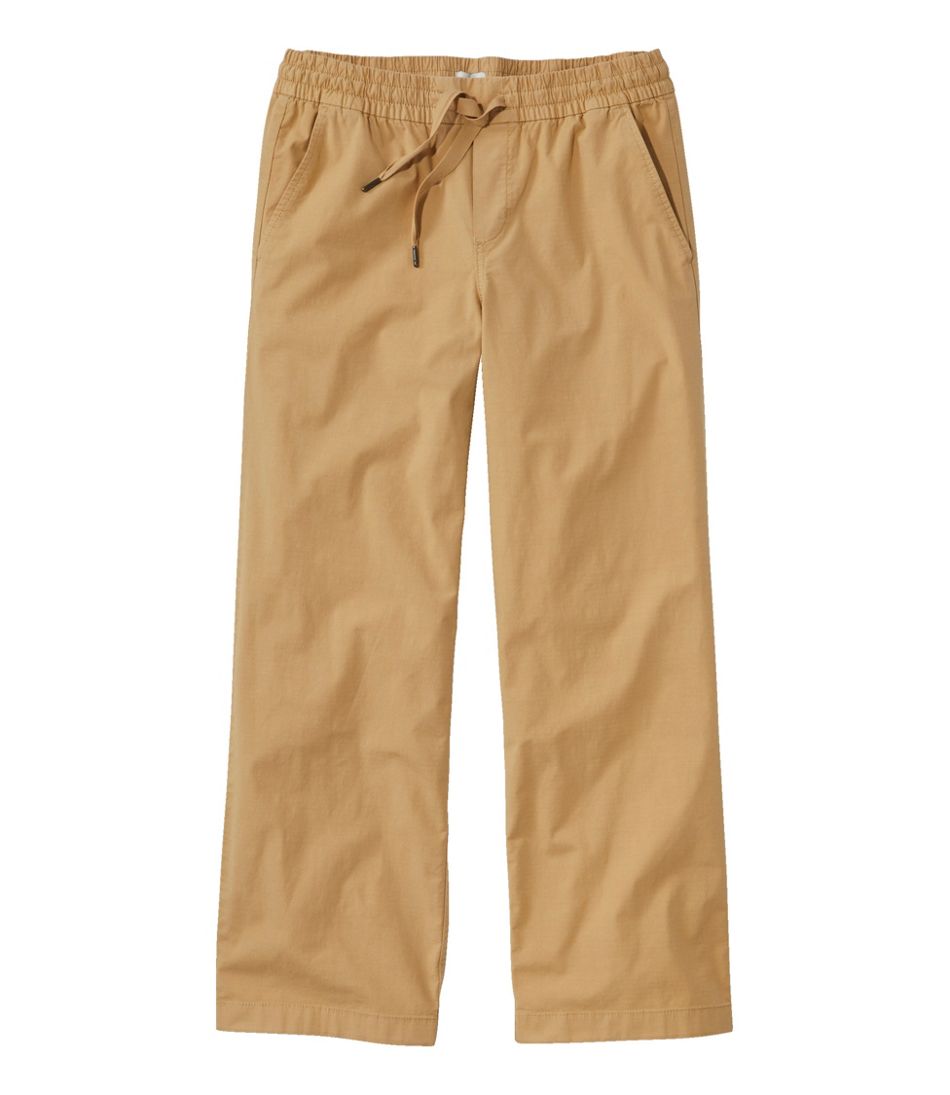 Women's Stretch Ripstop Pull-On Pants, Wide-Leg Ankle | L.L.Bean Exclusive
