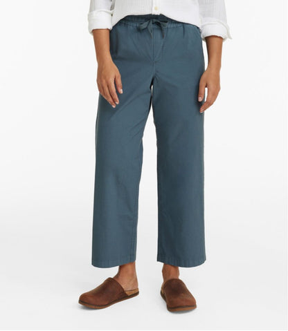 Women's Stretch Ripstop Pull-On Pants, Wide-Leg Ankle | L.L.Bean Exclusive