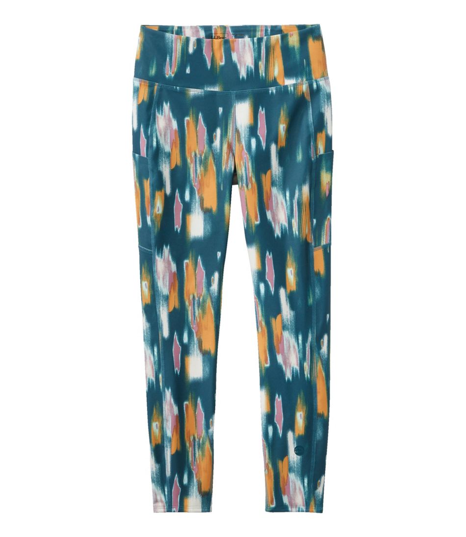 Women's L.L.Bean Everyday Performance 7/8 Leggings, High-Rise Pocket Print | L.L.Bean Classic