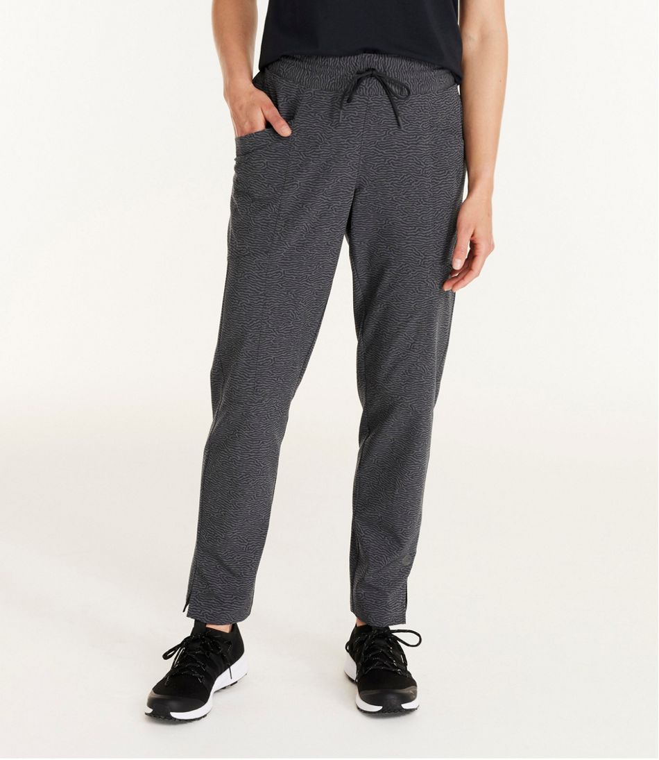 Women's VentureStretch Woven Ankle Pants, Mid-Rise Print | L.L.Bean Everyday