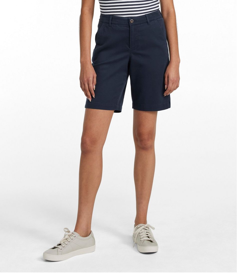 Women's Comfort Stretch Shorts, Chino Bermudas 9" | L.L.Bean Popular