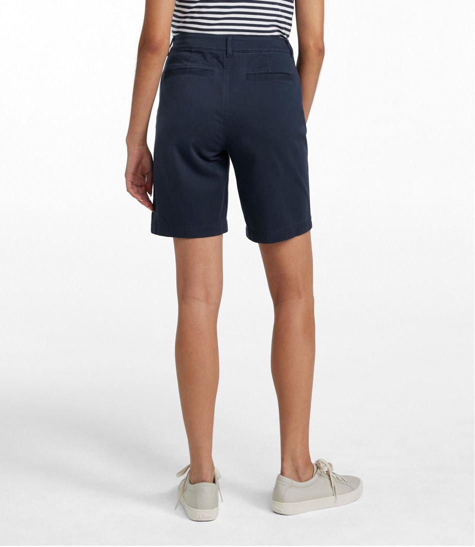 Women's Comfort Stretch Shorts, Chino Bermudas 9" | L.L.Bean Popular