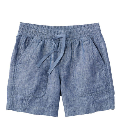 Women's Premium Washable Linen Shorts, Mid-Rise 6" | L.L.Bean Best Seller