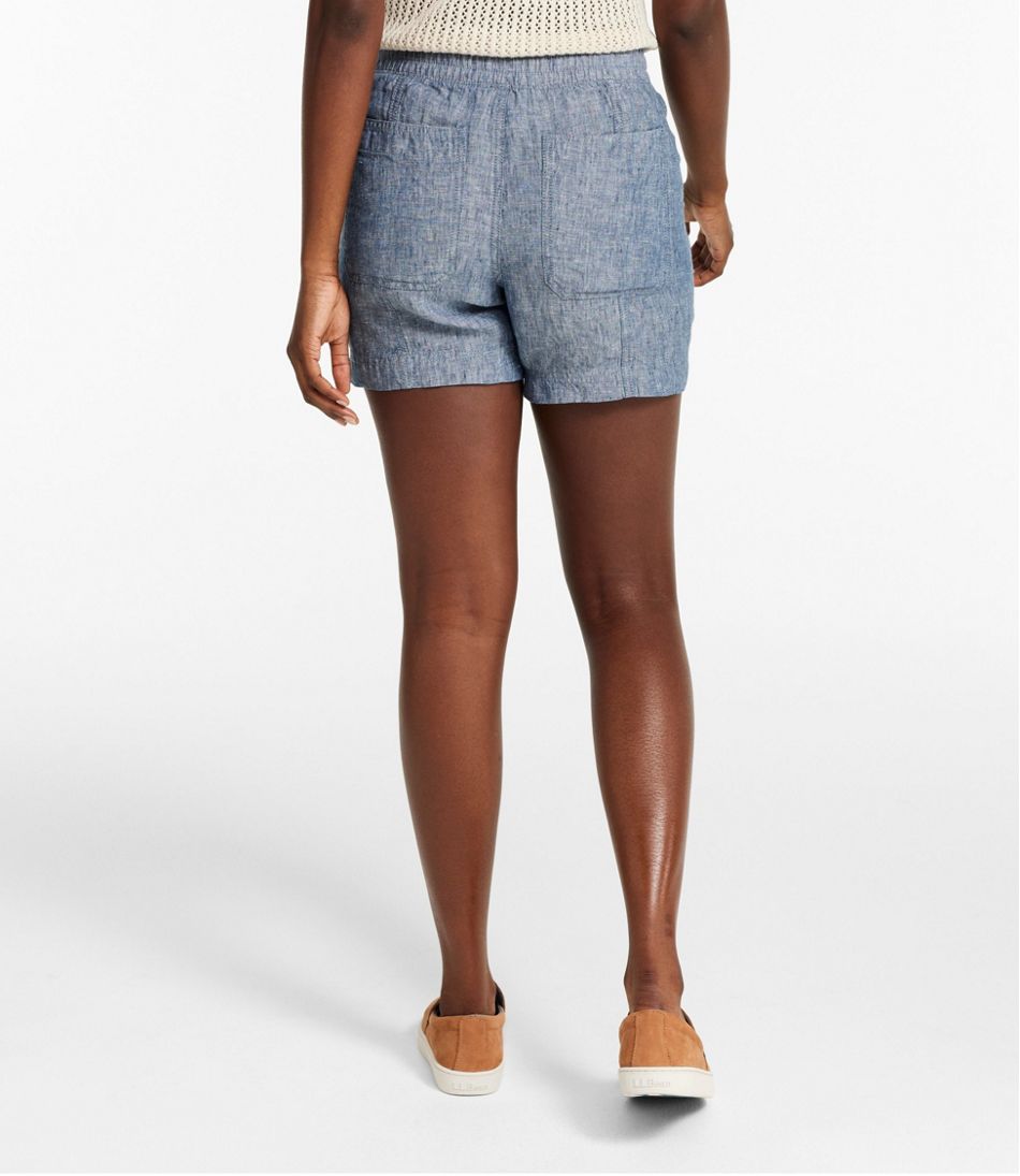 Women's Premium Washable Linen Shorts, Mid-Rise 6" | L.L.Bean Best Seller