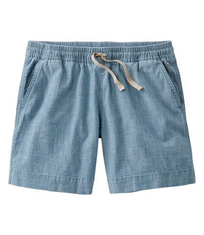 Women's Lakewashed Dock Shorts, Mid-Rise Chambray | L.L.Bean Essential
