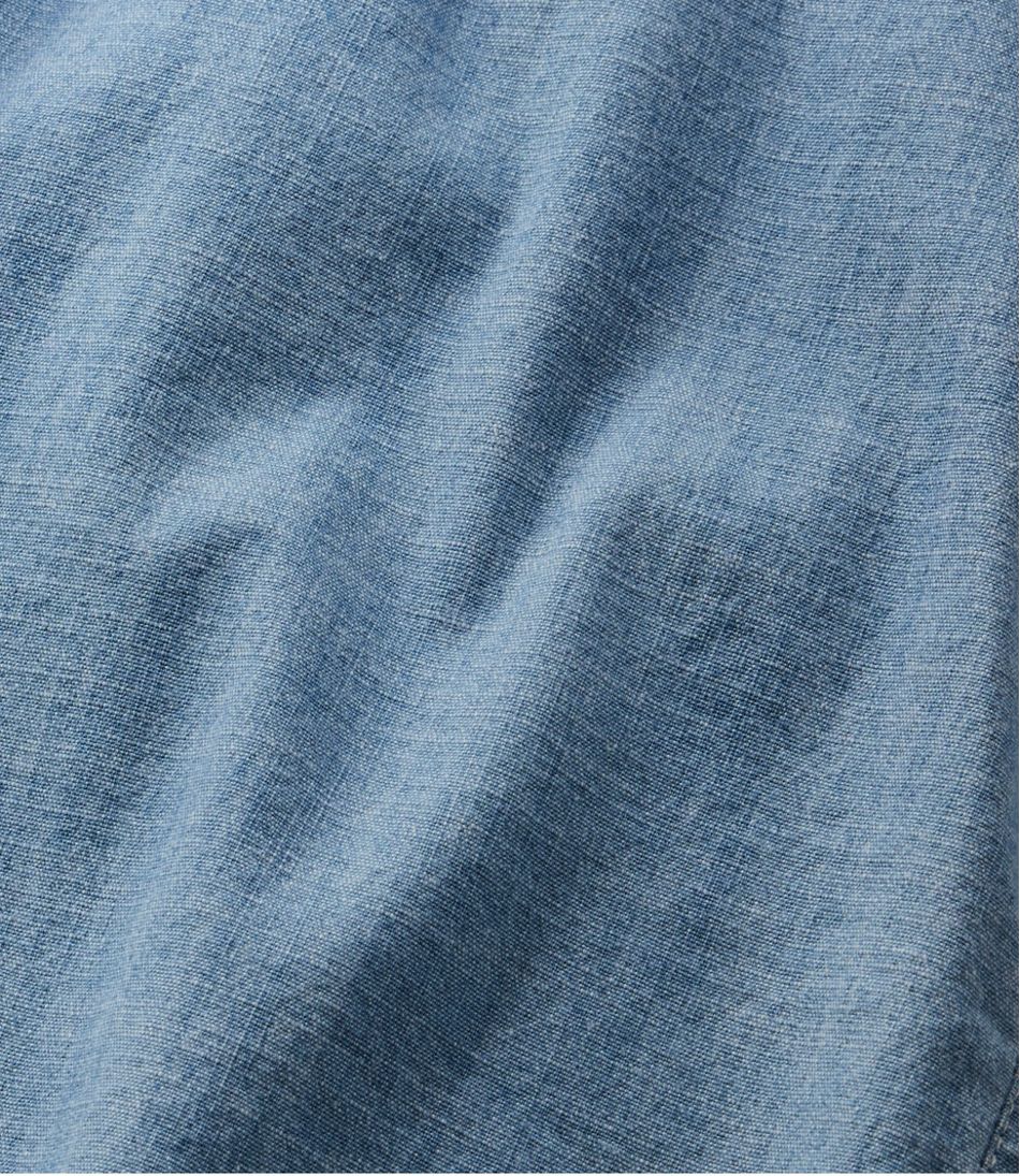 Women's Lakewashed Dock Shorts, Mid-Rise Chambray | L.L.Bean Essential