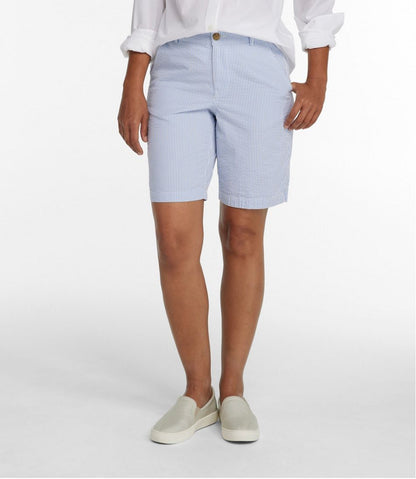 Women's Comfort Stretch Shorts, Seersucker Bermudas 9" | L.L.Bean Value