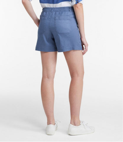 Women's Comfort Stretch Cotton/Linen Shorts, High-Rise 7" | L.L.Bean Exclusive