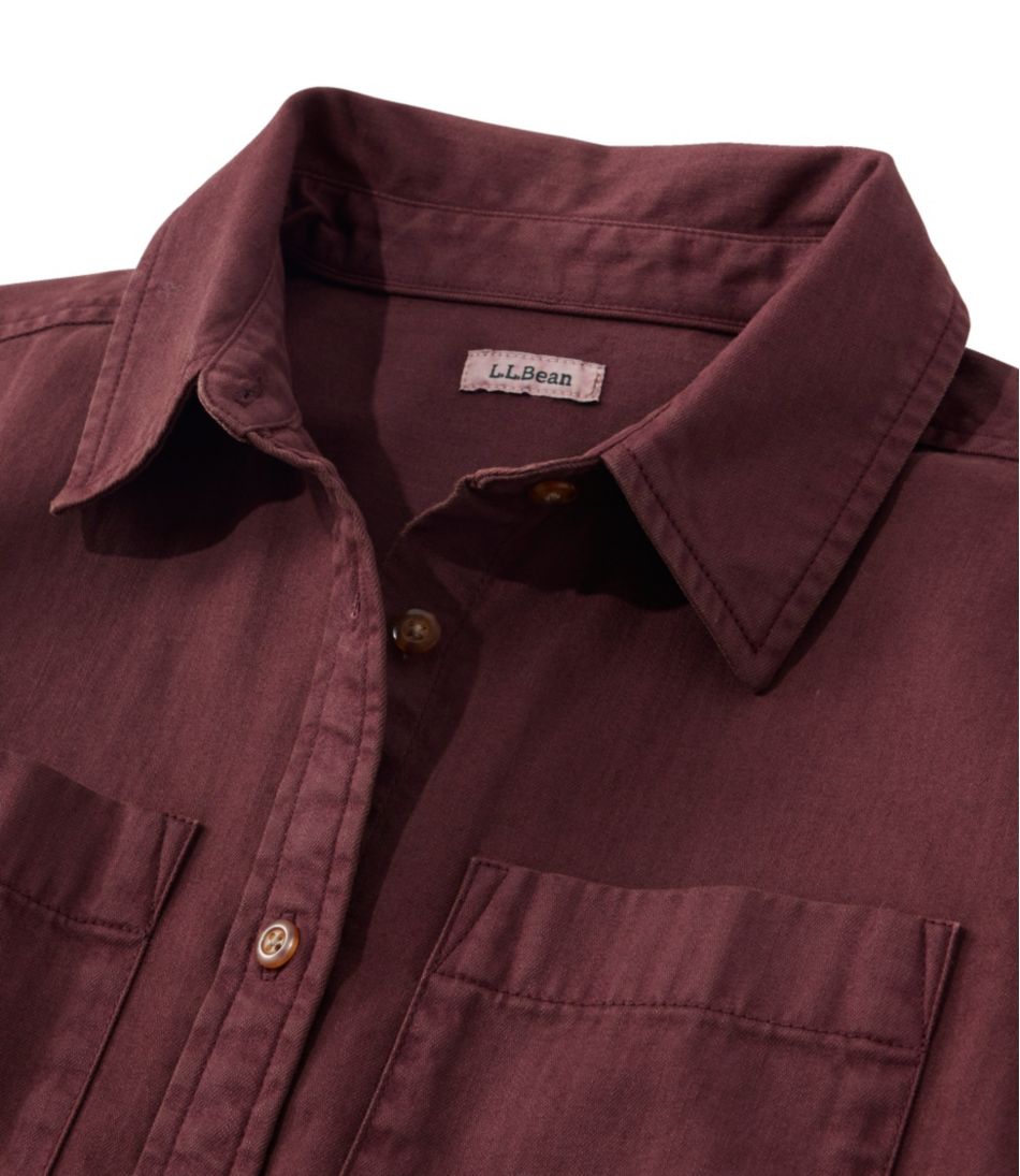 Women's L.L. Bean Heritage Washed Denim Shirt Dress, Garment-Dye | L.L.Bean Classic