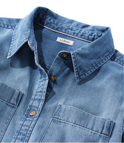 Women's L.L. Bean Heritage Washed Denim Shirt Dress | L.L.Bean Essential