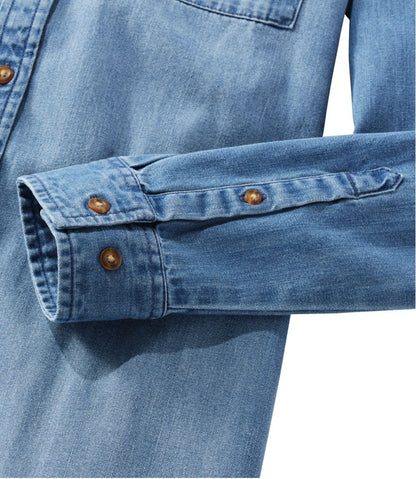 Women's L.L. Bean Heritage Washed Denim Shirt Dress | L.L.Bean Essential