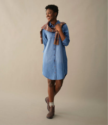 Women's L.L. Bean Heritage Washed Denim Shirt Dress | L.L.Bean Essential