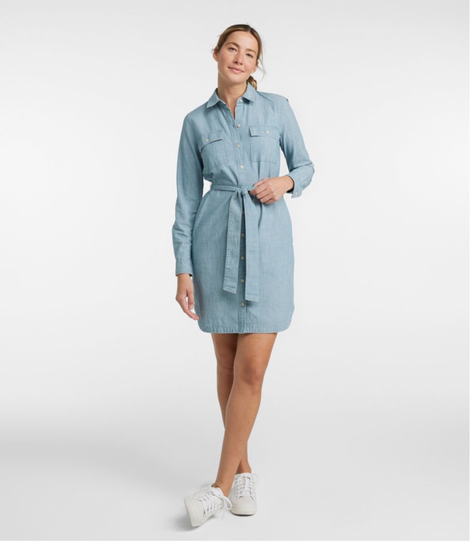 Women's Signature Camp Shirt Dress, Button-Front | L.L.Bean Everyday