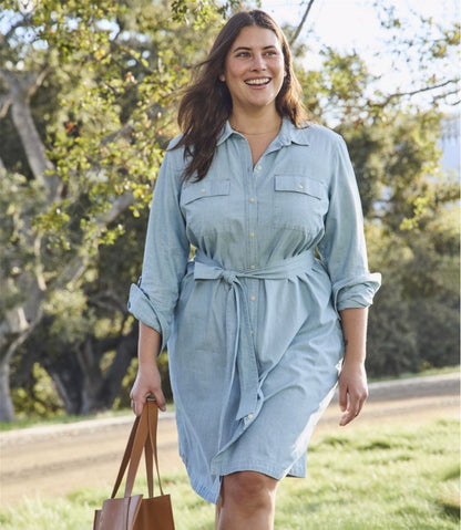 Women's Signature Camp Shirt Dress, Button-Front | L.L.Bean Everyday