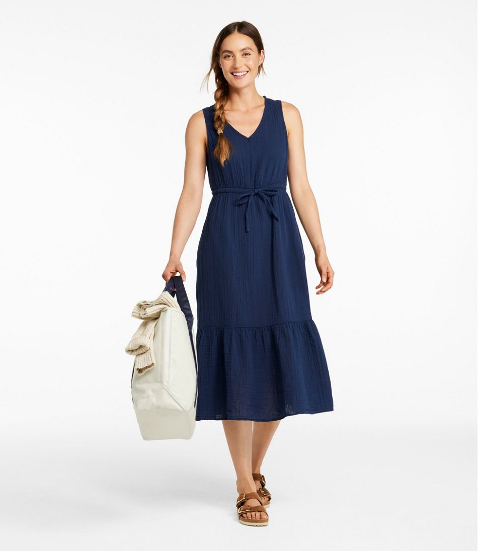 Women's Cloud Gauze Midi Dress | L.L.Bean Value