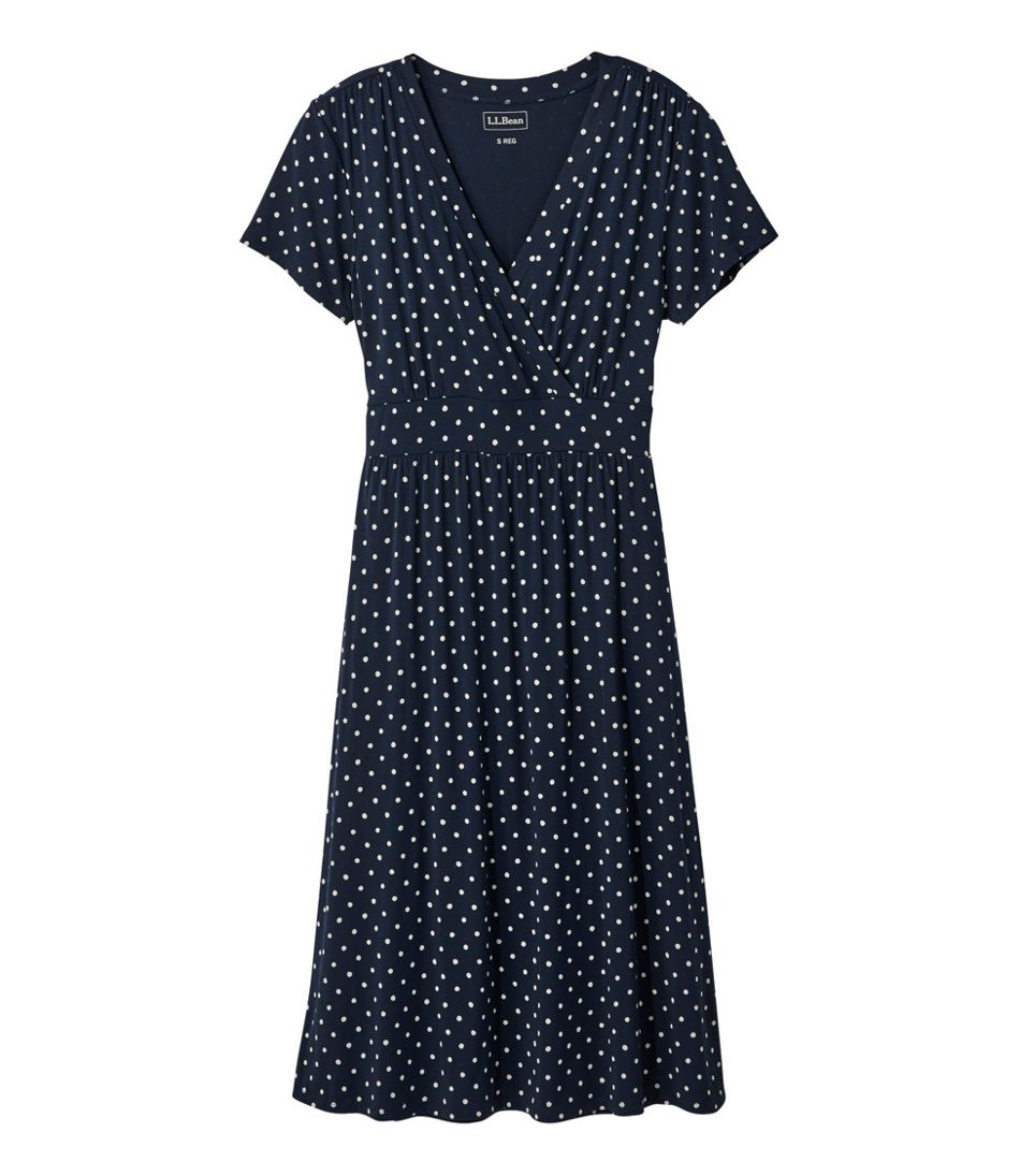 Women's Summer Knit Dress, Short-Sleeve Print | L.L.Bean Latest