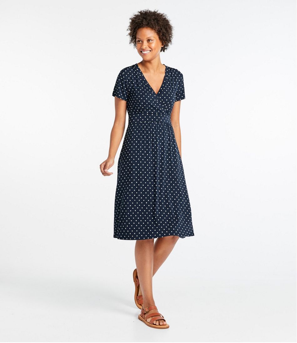 Women's Summer Knit Dress, Short-Sleeve Print | L.L.Bean Latest
