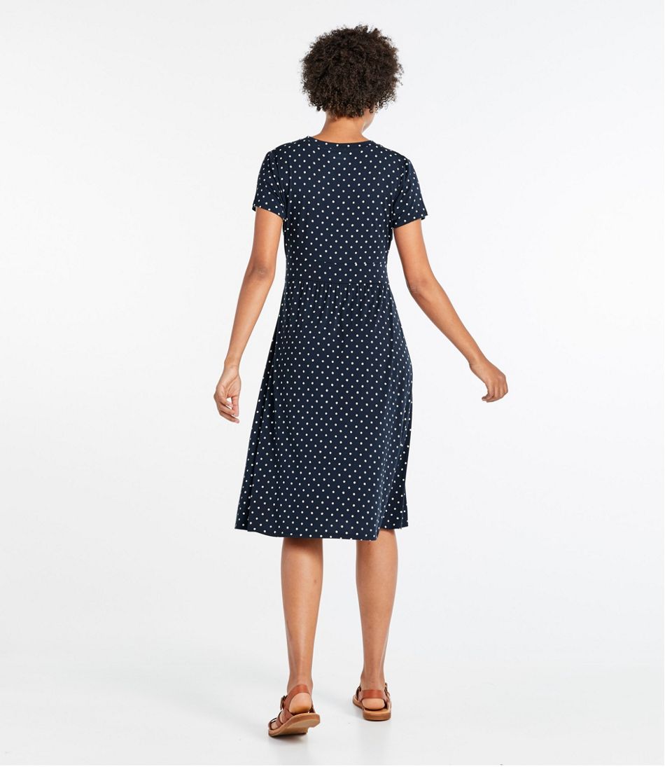 Women's Summer Knit Dress, Short-Sleeve Print | L.L.Bean Latest