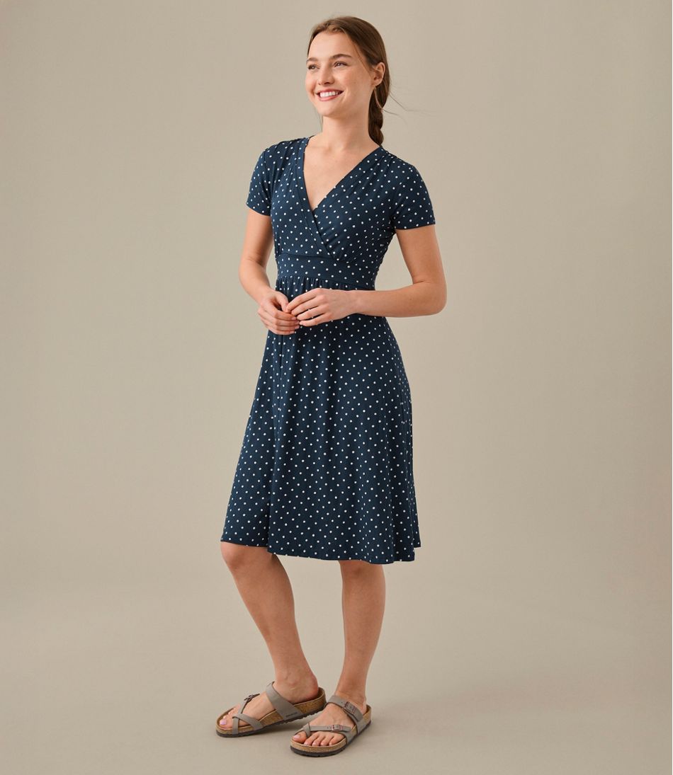 Women's Summer Knit Dress, Short-Sleeve Print | L.L.Bean Latest