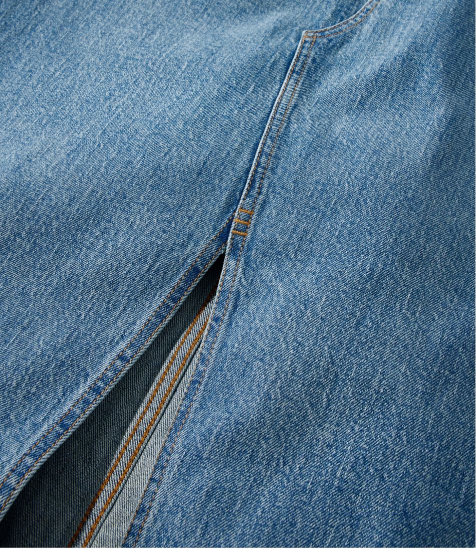 Women's Signature Heritage Denim Midi Skirt | L.L.Bean Recommended