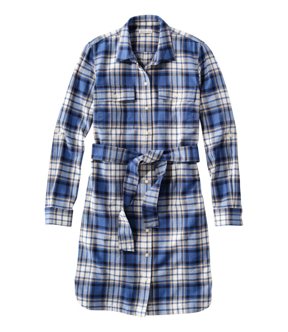 Women's Signature Camp Flannel Shirt Dress, Button-Front | L.L.Bean Exclusive