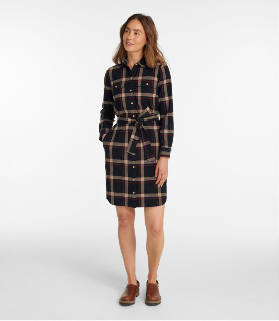 Women's Signature Camp Flannel Shirt Dress, Button-Front | L.L.Bean Exclusive