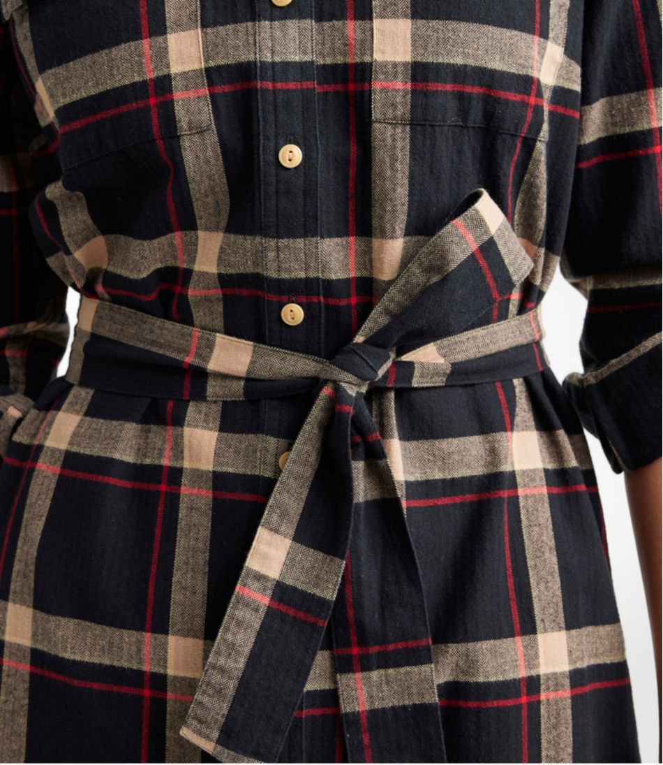 Women's Signature Camp Flannel Shirt Dress, Button-Front | L.L.Bean Exclusive