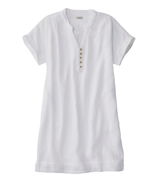 Women's Cloud Gauze Short-Sleeve Shift Dress | L.L.Bean Essential