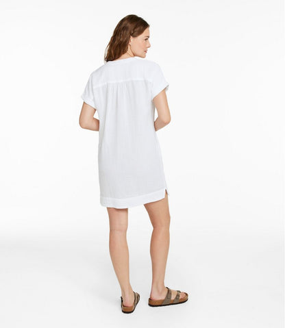 Women's Cloud Gauze Short-Sleeve Shift Dress | L.L.Bean Essential